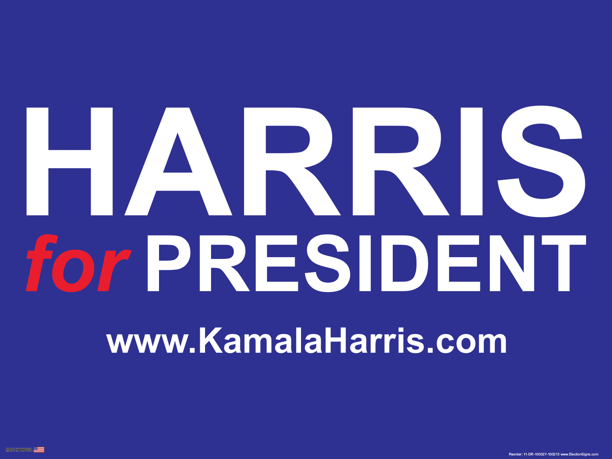 Election Sign on Sign Design Blue Background